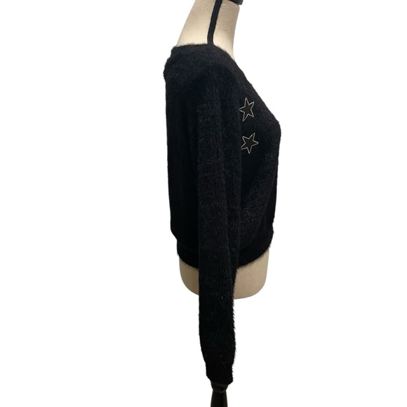 Judith March Black Sweater With Stars NWT - Picture 3 of 6